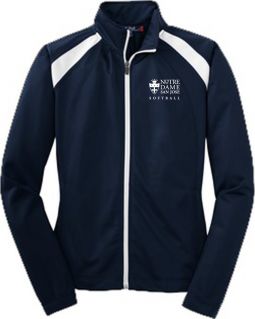 Ladies Performance Jacket, Navy/White